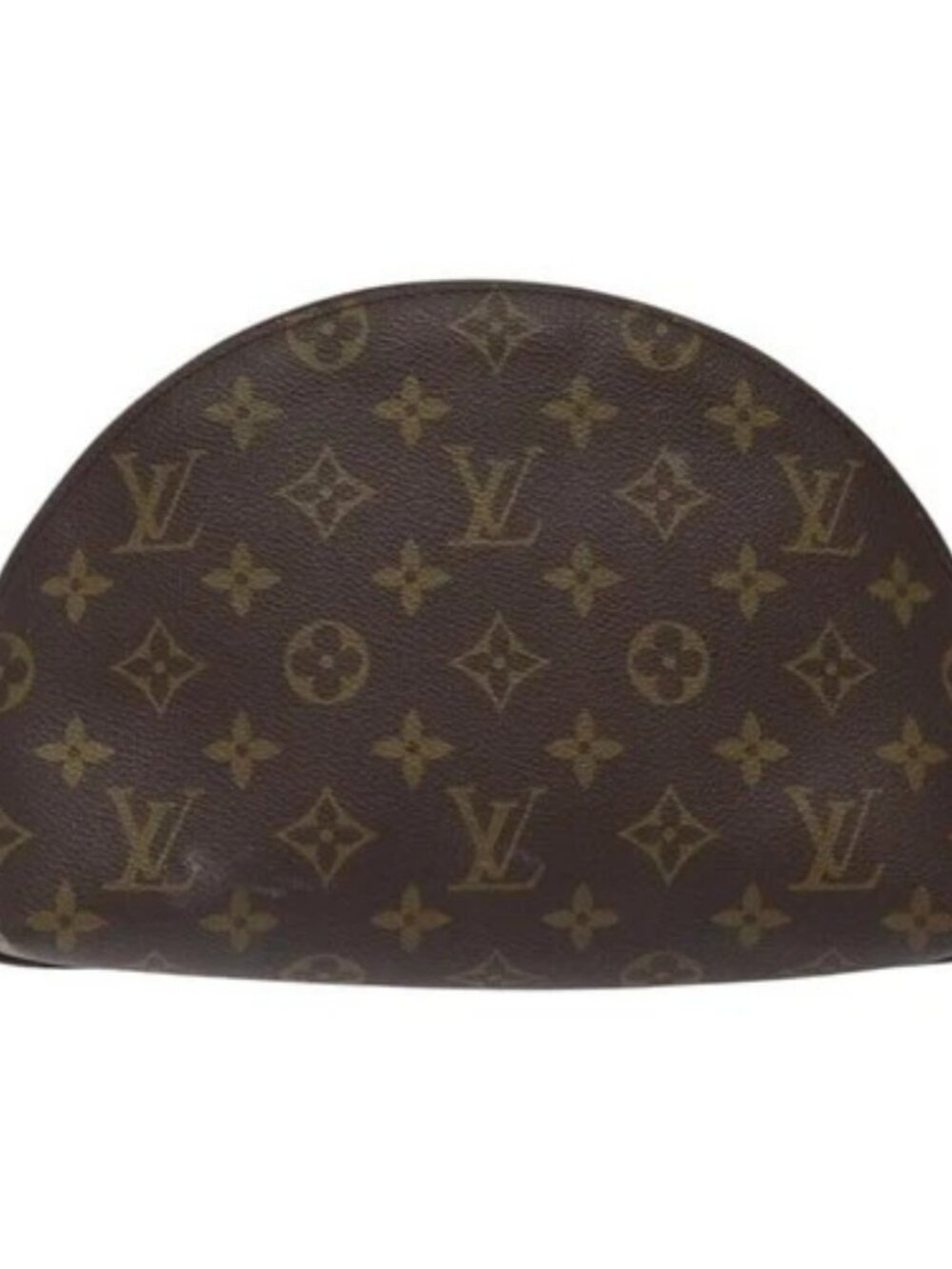 LOUIS VUITTON Monogram Trousse Demi Ronde Cosmetic Pouch M47520 LV Auth BD1455 - Picture 2 of 15
